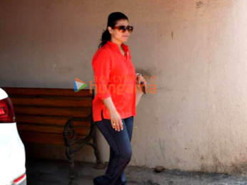 Photos: Kajol snapped outside a Pilates studio