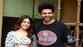Photos: Kartik Aaryan and Alaya F snapped promoting their film Freddy