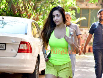 Photos: Malaika Arora snapped outside Diva Yoga in Bandra