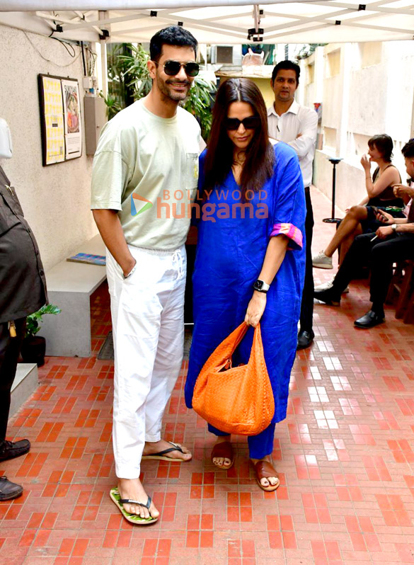 photos neha dhupia and angad bedi snapped outside a cafe in bandra 2
