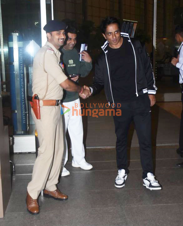 photos nora fatehi sonu sood and hansika motwani snapped at the airport 2