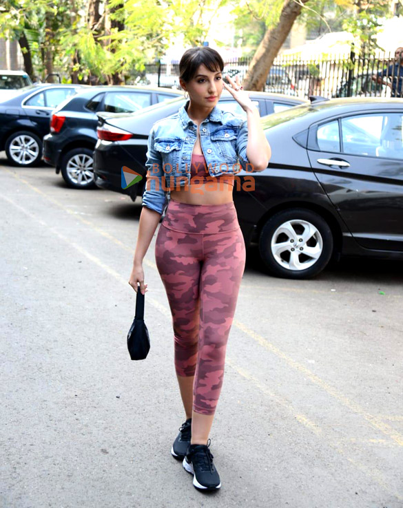 photos nora fatehi spotted after dance rehearsals for fifa 6