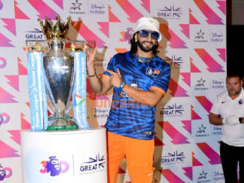 Photos: Ranveer Singh attends the launch of Great Britain & Northern Ireland football premiere league