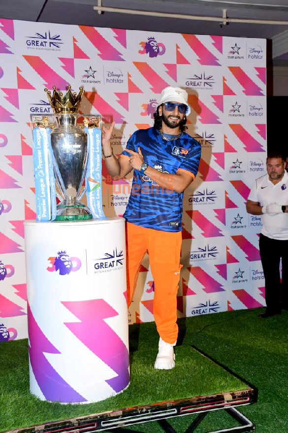 photos ranveer singh attends the launch of great britain northern ireland football premiere league 4