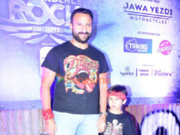 Photos: Saif Ali Khan snapped with son Taimur Ali Khan attending the Independence Rock event