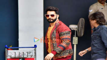 Photos: Varun Dhawan, Kriti Sanon and Dinesh Vijan snapped at Kalina Airport