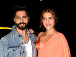 Photos: Varun Dhawan and Kriti Sanon snapped promoting Bhediya on the sets of Bigg Boss 16