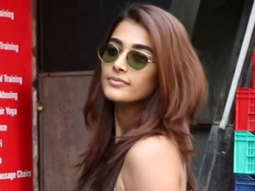 Pooja Hegde arrives at the gym despite ankle injury