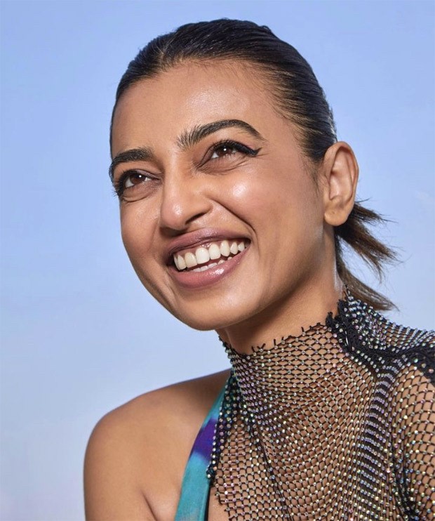 Radhika Apte raises the fashion bar in a dual bodysuit and denim flared pants for Monica, O my darling promotions Radhika Apte raises the fashion bar in a dual bodysuit and denim flared pants for Monica, O my darling promotions