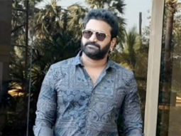 Rishab Shetty poses for paps in traditional mundu