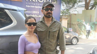 Rubina Dilaik poses with Abhinav Shukla in a cute lavender crop top