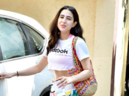 Sara Ali Khan waves at paps post workout session