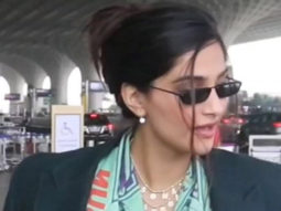 Sonam Kapoor nails the fashionable airport look with ease