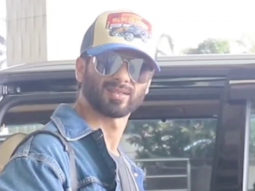 Spotted Shahid Kapoor in all denim outfit at Mumbai airport