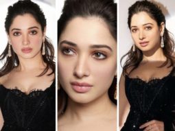 Tamannaah Bhatia transforms into black magic woman as dons Manish Malhotra’s black saree gown for Vogue Forces of Fashion event