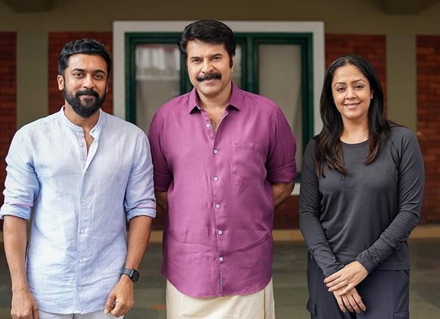 Suriya makes a surprise visit to the sets of Kaathal: The Core starring Mammootty and Jyothika