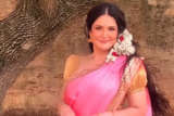 Zareen Khan looks elegant in a pink saree