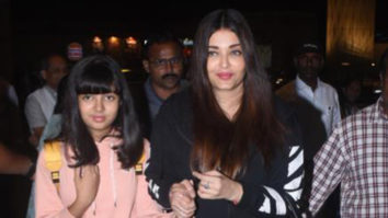 Abhishek Bachchan gets clicked with Aishwarya and daughter Aradhya at the airport