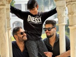 Ajay Devgn shares a hearty smile with son Yug and nephew Daanish Gandhi; pens a cheeky caption, see post