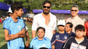 Ajay Devgn snapped attending Jamnabai Narsee School’s sports event