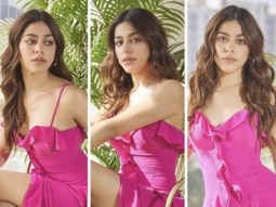 Alaya F dazzles in pink ruffled dress with front slit worth Rs 24K for Almost Pyaar With DJ Mohabbat promotions