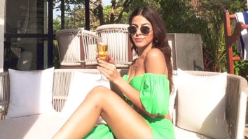 Alaya F enjoys a sunny day in her backyard
