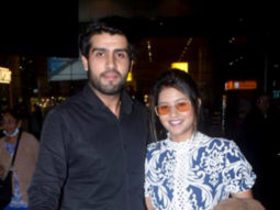 Anjali Arora smiles for paps as she gets clicked with her boyfriend Akash