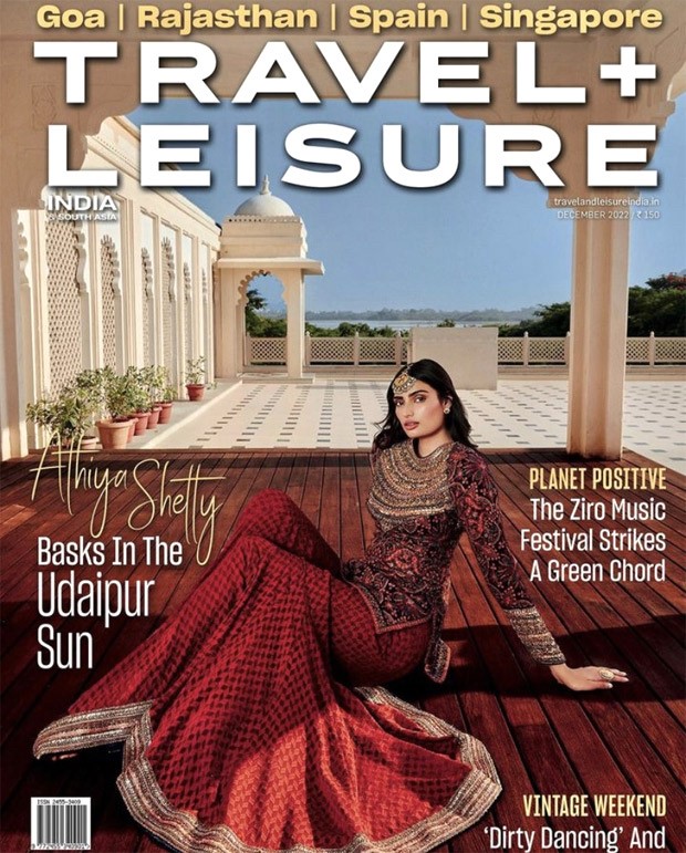 Athiya Shetty stuns on the cover of Travel + Leisure in a fervent red traditional avatar