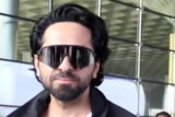 Ayushmann Khurrana looks dapper as he poses for paps at the airport