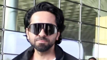Ayushmann Khurrana looks dapper as he poses for paps at the airport