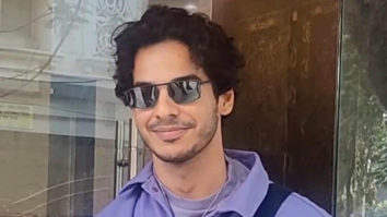 Ishaan Khatter poses with a little fan as he gets clicked in the city