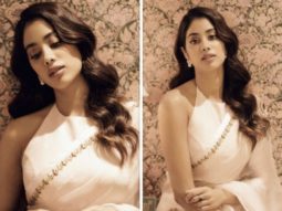 Janhvi Kapoor goes all-traditional in sheer blush pink saree by Shikaarbaag worth rs.35k