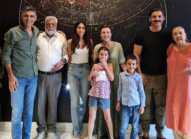 John Abraham posed with wife Priya Ranchal for a rare photo that included the whole family 