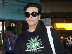 Karan Johar nails the oversized airport outfit with ease