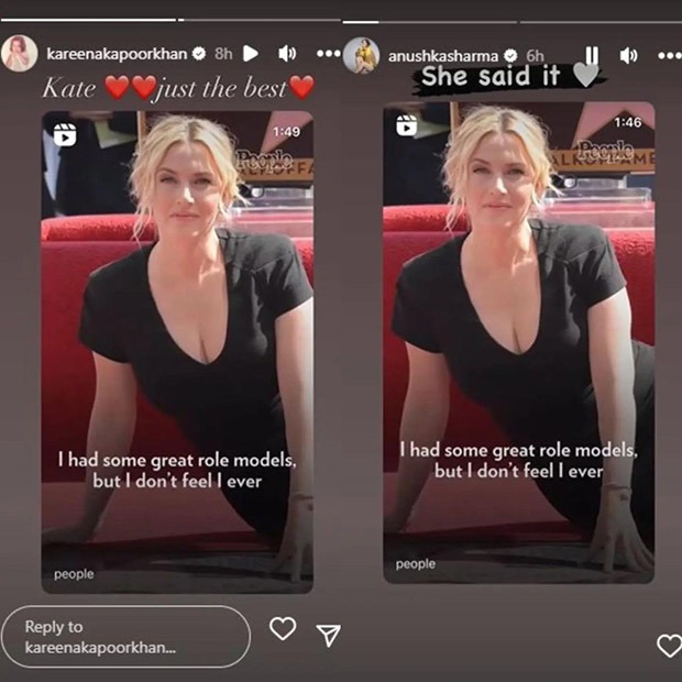 Kareena Kapoor Khan and Anushka Sharma give shoutout to Avatar 2 star Kate Winslet for her bold statement