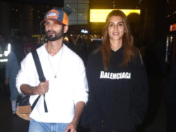 Kriti Sanon and Shahid Kapoor get clicked at the airport together