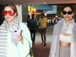 Malaika Arora gets clicked at the airport with sister Amrita Arora