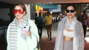 Malaika Arora gets clicked at the airport with sister Amrita Arora