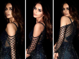 Manushi Chhillar makes heads turn in a sheer shimmery blue translucent gown Falguni & Shane peacock