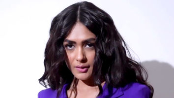 Mrunal Thakur looks gorgeous in curly hair and purple outfit