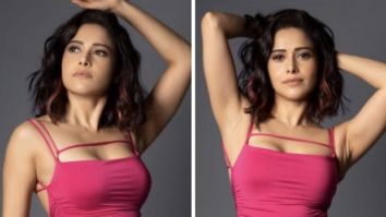 Nushrratt Bharuccha embraces the Barbiecore trend; makes a stunning appearance in a pink ruched dress