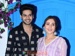 Photos: Abhimanyu Dassani and Dhvani Bhanushali snapped promoting the track ‘Kudi Meri’