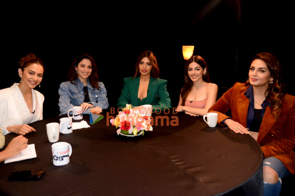 photos alaya f bhumi pednekar rakul preet singh tamannaah bhatia and huma qureshi attend the bollywood hungama round table 11