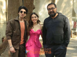 Photos: Anurag Kashyap, Alaya F and debutant Karan Mehta snapped promoting Almost Pyaar With DJ Mohabbat at a college event