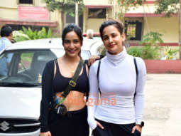 Photos: Neha Sharma and Aisha Sharma spotted outside a gym in Bandra