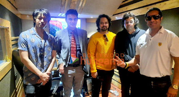 photos rajveer singh snapped at the song recording of his new movie 1