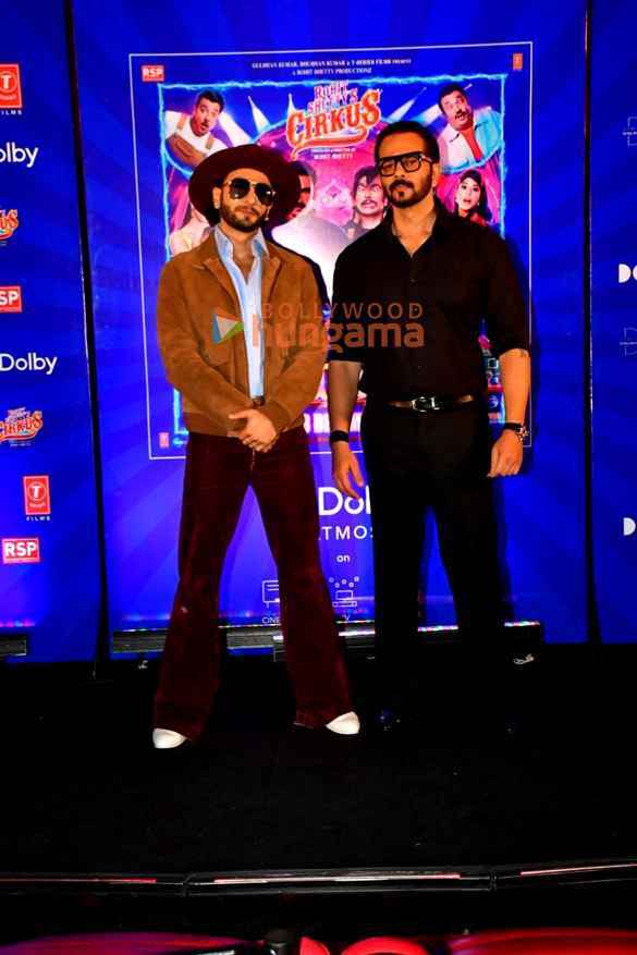 photos ranveer singh and rohit shetty attend the screening of the trailer of cirkus and song launch in dolby atmos1 2