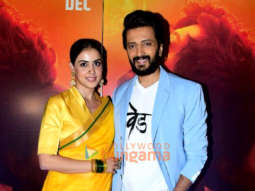 Photos: Riteish Deshmukh and Genelia D’Souza snapped attending the trailer launch of Ved