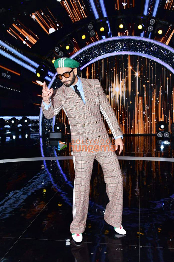 photos team of cirkus snapped promoting their film on the sets of indian idol 13 2