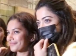 Rashmika Mandanna poses for paps & fans at the airport